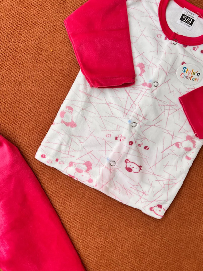 Baby 2 Piece Winter Velvet Set – Soft & Cozy