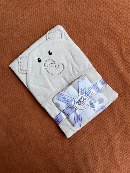 Baby Bath Towel with 5 Face Towels