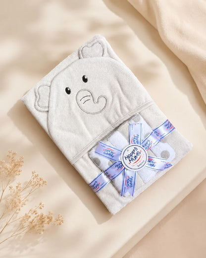 Baby Bath Towel with 5 Face Towels
