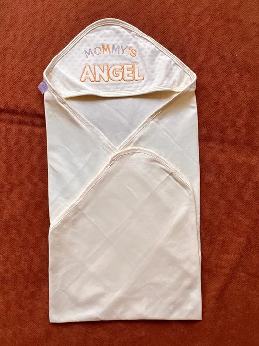 Imported Hooded Wrapping Sheet for Babies "MOMMY'S ANGEL"