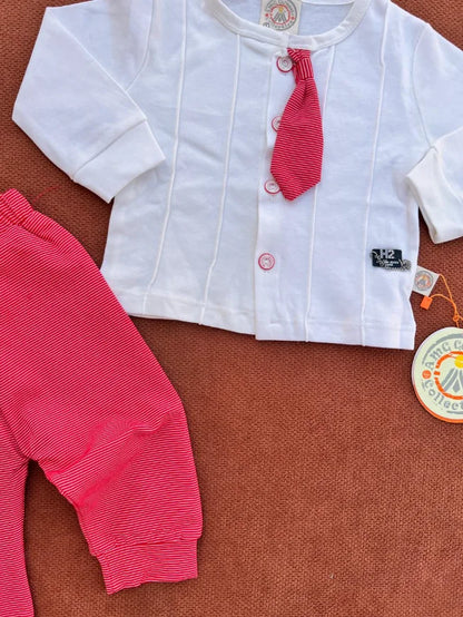 Baby Boys Summer Cotton Shirt & Trouser Set – Soft & Comfortable Outfit