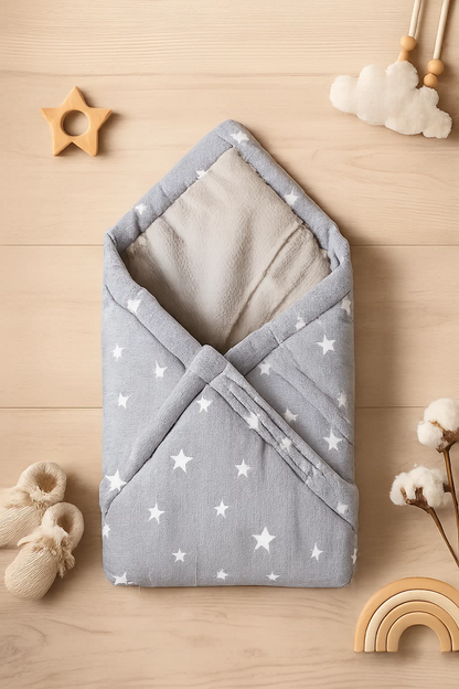 Baby Carry Nest – Newborn Sleeping Bag with Star Print