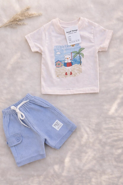 Baby Summer T-Shirt & Shorts Set – Soft Cotton Outfit