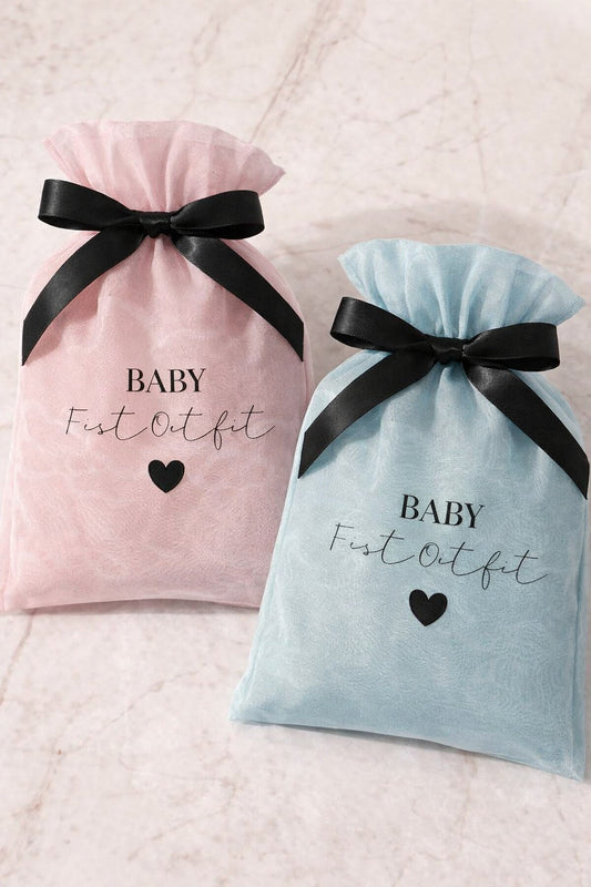 Baby First Outfit Keepsake Bag – Elegant Newborn Memory Storage Bag