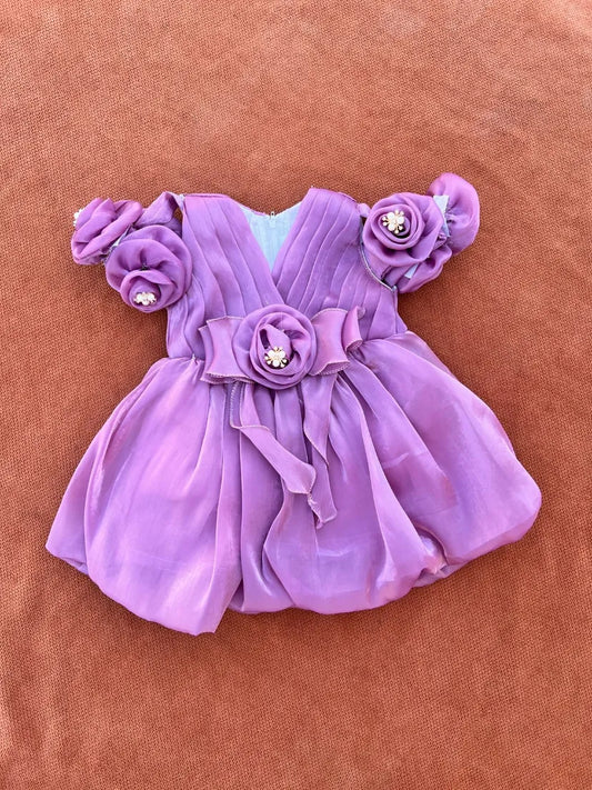 Baby Girl Festival Dress with Trouser – Floral Outfit