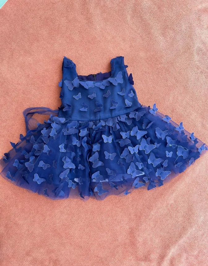 Baby Girls Butterfly Festival Party Frock – Elegant Tulle Dress