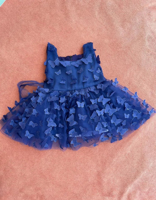 Baby Girls Butterfly Festival Party Frock – Elegant Tulle Dress