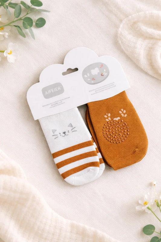 Baby Knee Pad Protectors and Socks Set | Soft & Breathable