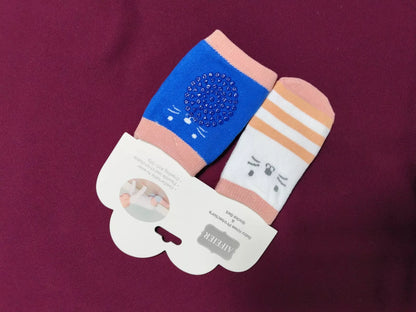 Baby Knee Pad Protectors and Socks Set | Soft & Breathable
