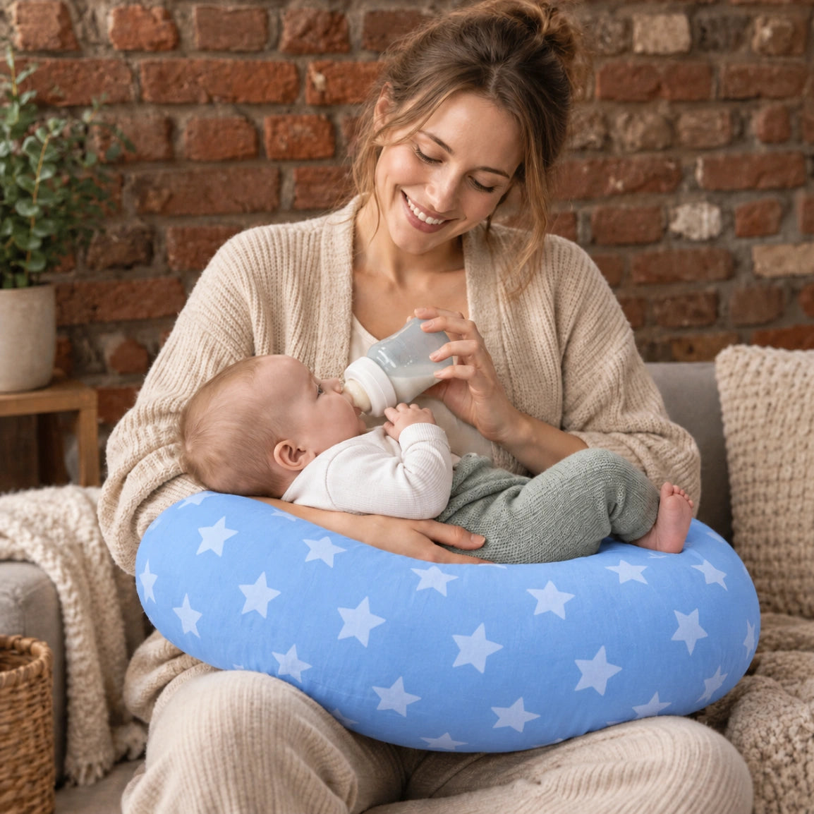 Baby Feeding & Nursing Pillow | Soft Support Cushion for Moms & Babies