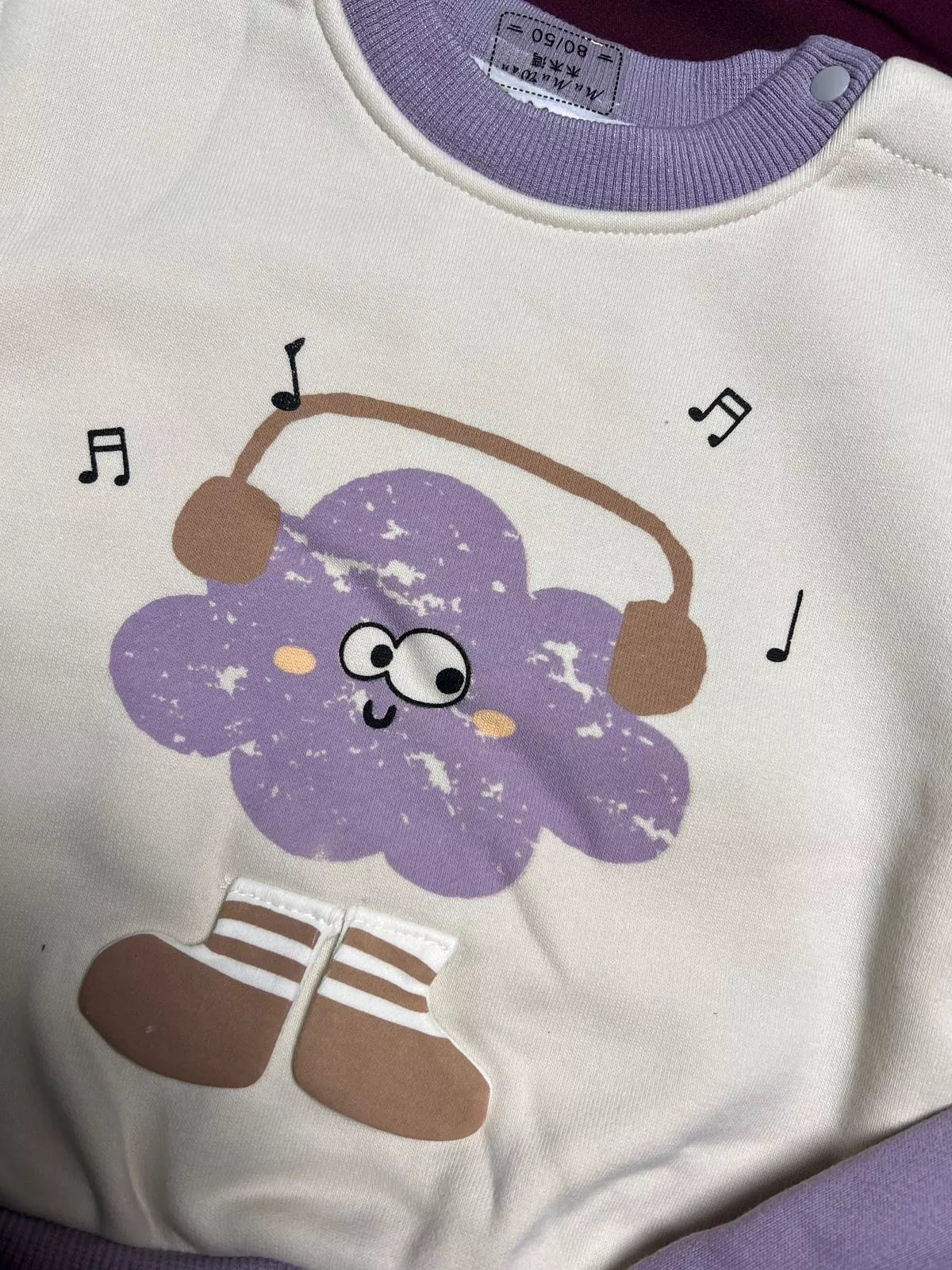 Cozy Two-Piece Baby Clothing Set – Warm Double Fabric Outfit