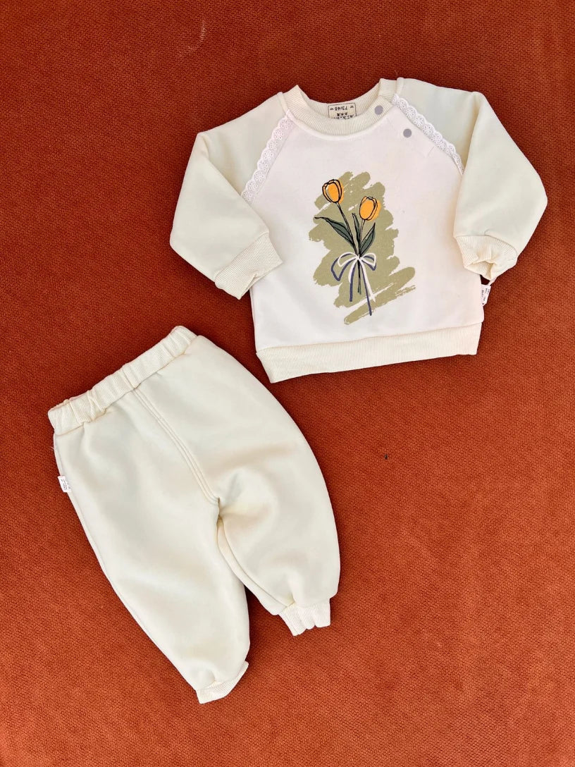 Imported Baby Two-Piece Warm Clothing Set