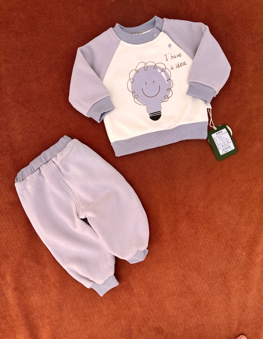 Imported Baby Two-Piece Set | Soft Blanket-Style Fabric