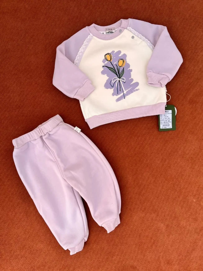 Imported Baby Two-Piece Warm Clothing Set