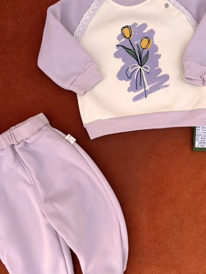 Imported Baby Two-Piece Warm Clothing Set