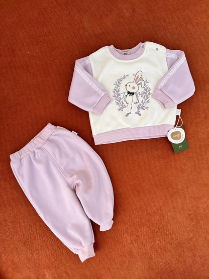 Warm Baby Imported Outfit – Two-Piece Set (Rabbit Design)