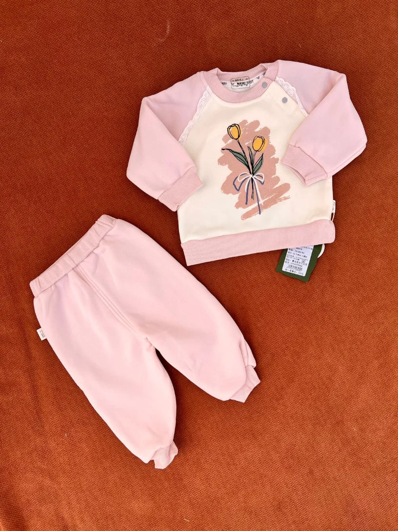 Imported Baby Two-Piece Warm Clothing Set