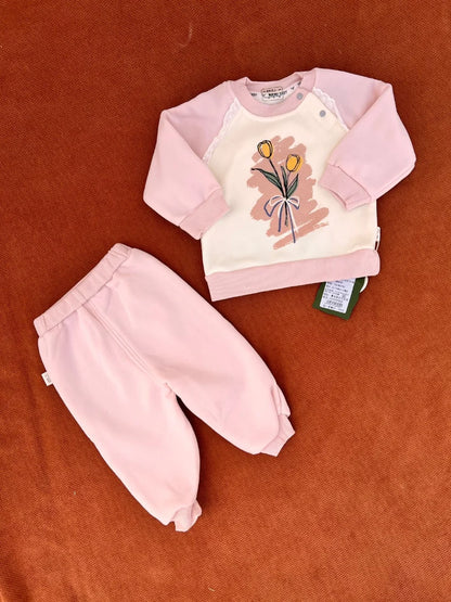 Imported Baby Two-Piece Warm Clothing Set