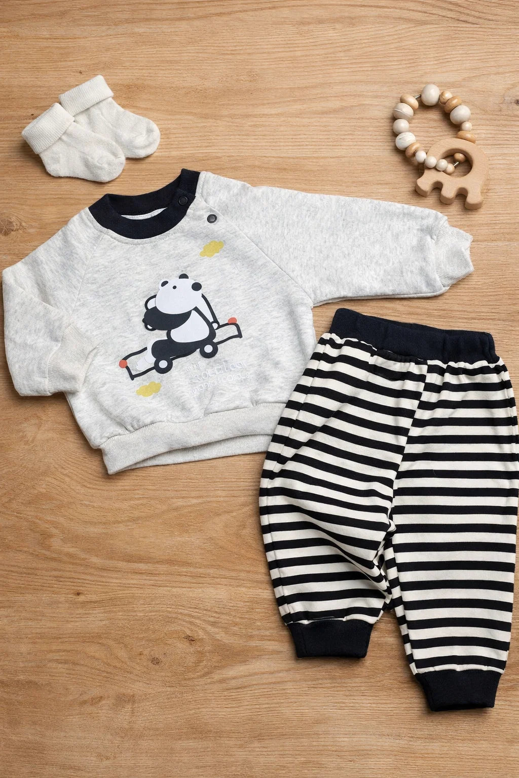 Baby Outfit Set – Soft Blanket Fabric Double-Layer