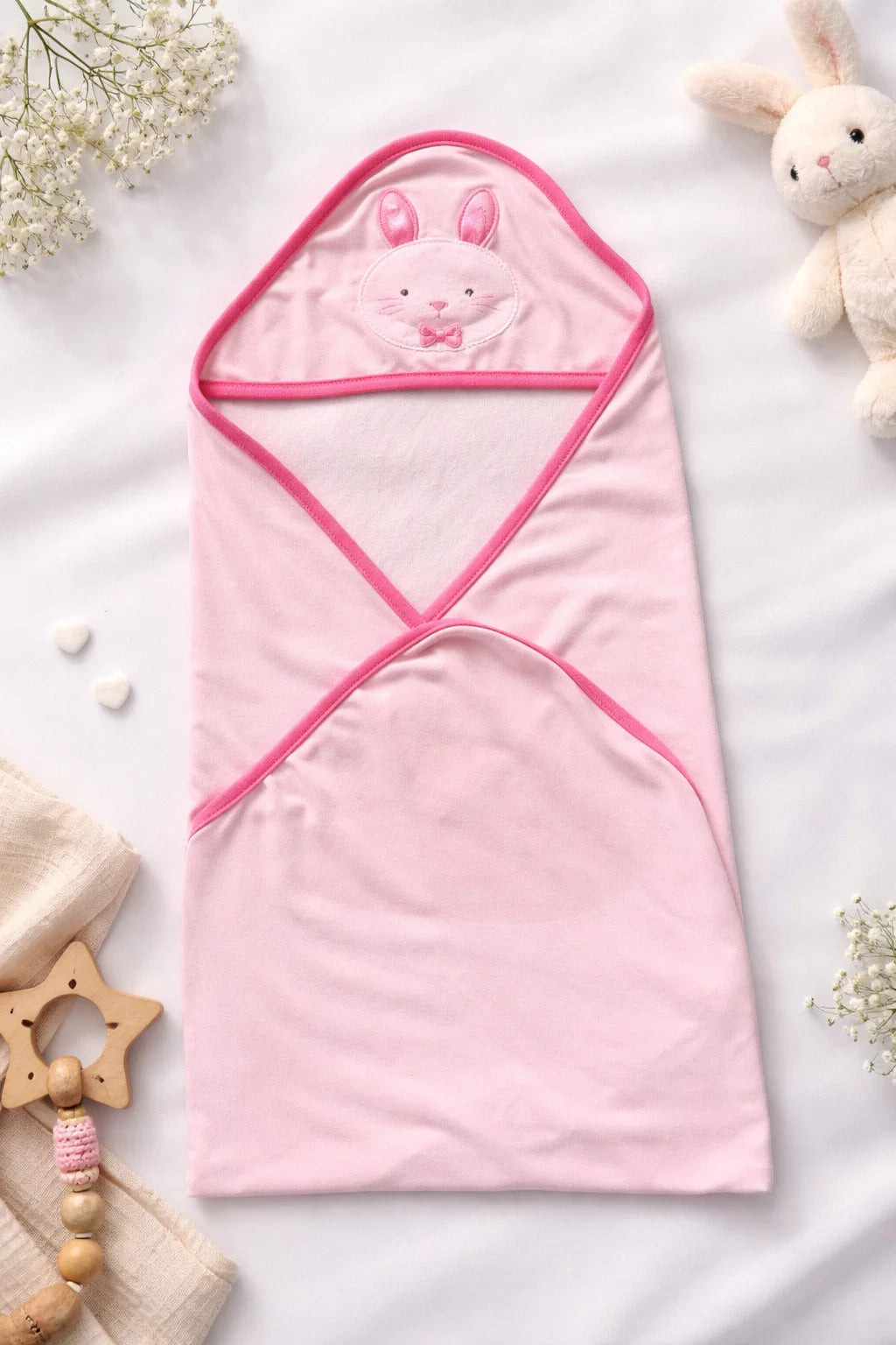 Baby Wrapping Shawl – 1 Soft Cotton Hooded Blanket Lion