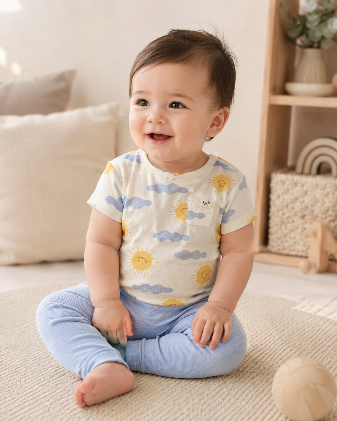 2-Piece Baby Outfit Set – Bodysuit & Trouser