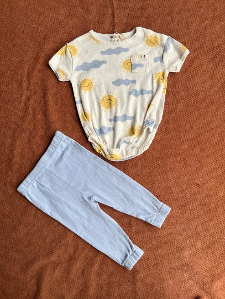 2-Piece Baby Outfit Set – Bodysuit & Trouser