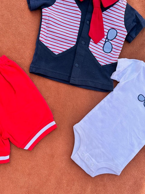 Summer Imported Baby Cotton Sets – boys blue