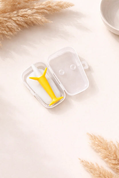 Banana Shape Baby Training Toothbrush & Teether with Case