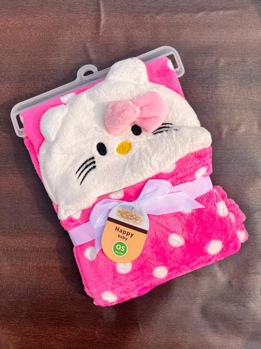 Character Wrapping Shawl – Cozy, Fun & Stylish Pink