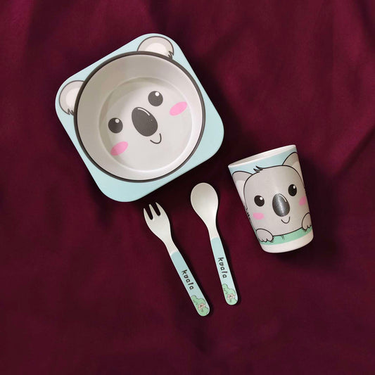 Bamboo Fiber Dinner Set for Kids