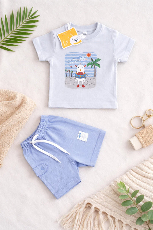 Baby Summer T-Shirt & Shorts Set – Soft Cotton Outfit