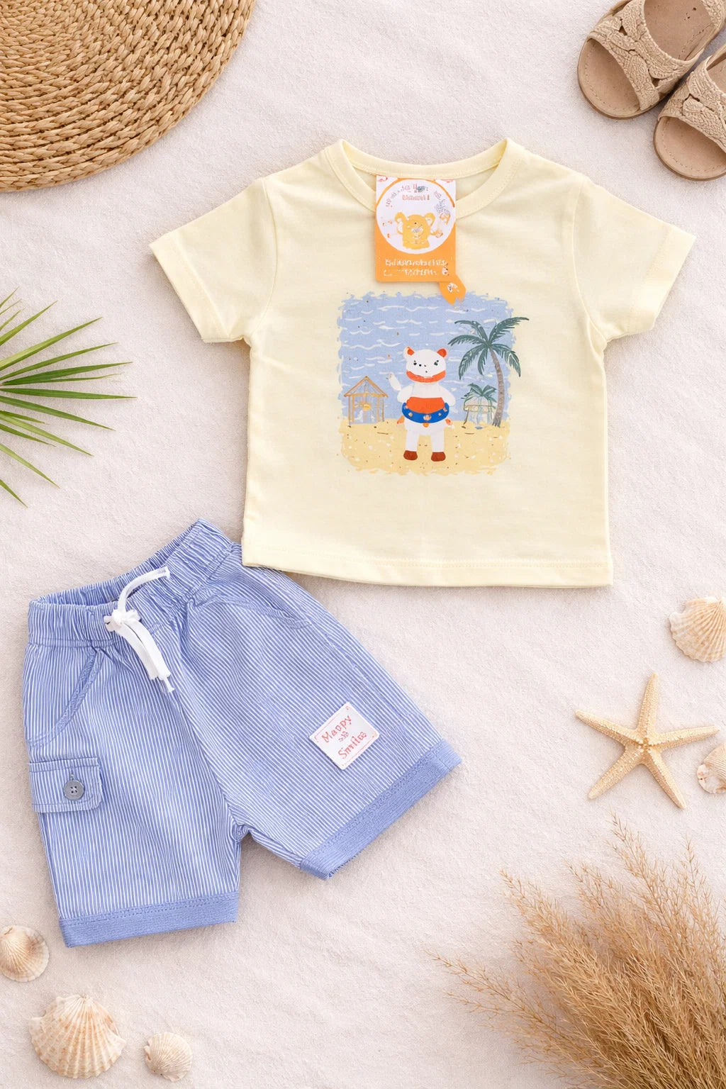 Baby Summer T-Shirt & Shorts Set – Soft Cotton Outfit
