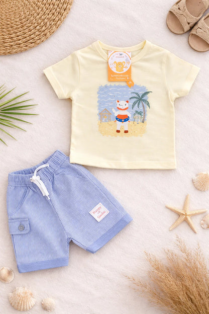 Baby Summer T-Shirt & Shorts Set – Soft Cotton Outfit