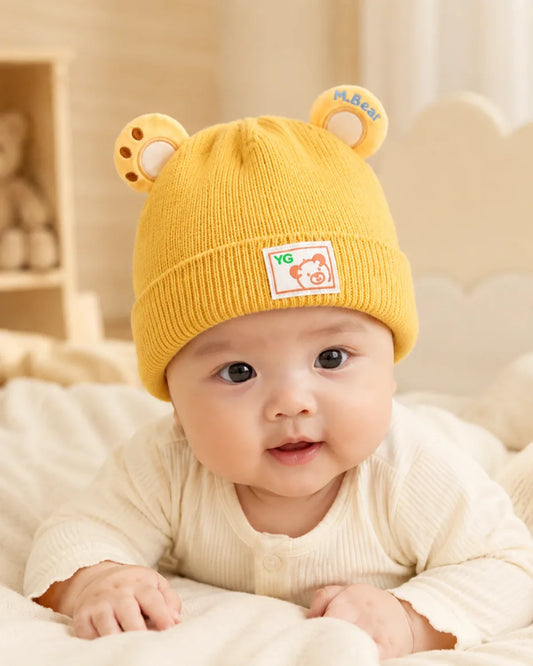 Cozy Winter Cap for Babies (0–9 Months)