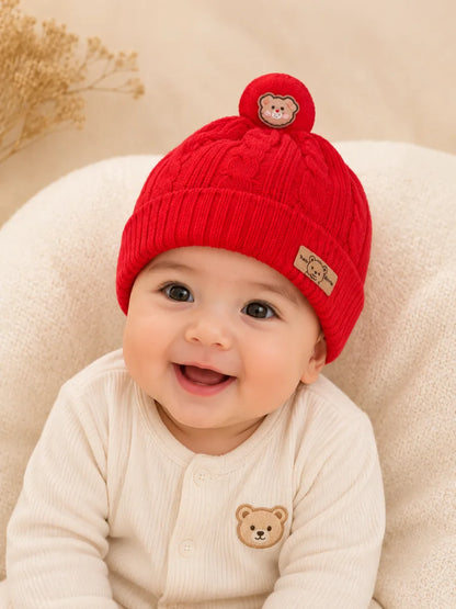 Cozy Winter Cap for Babies (0–9 Months)