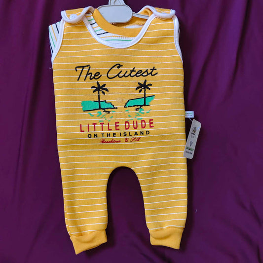 Dungaree Romper – Imported Fabric