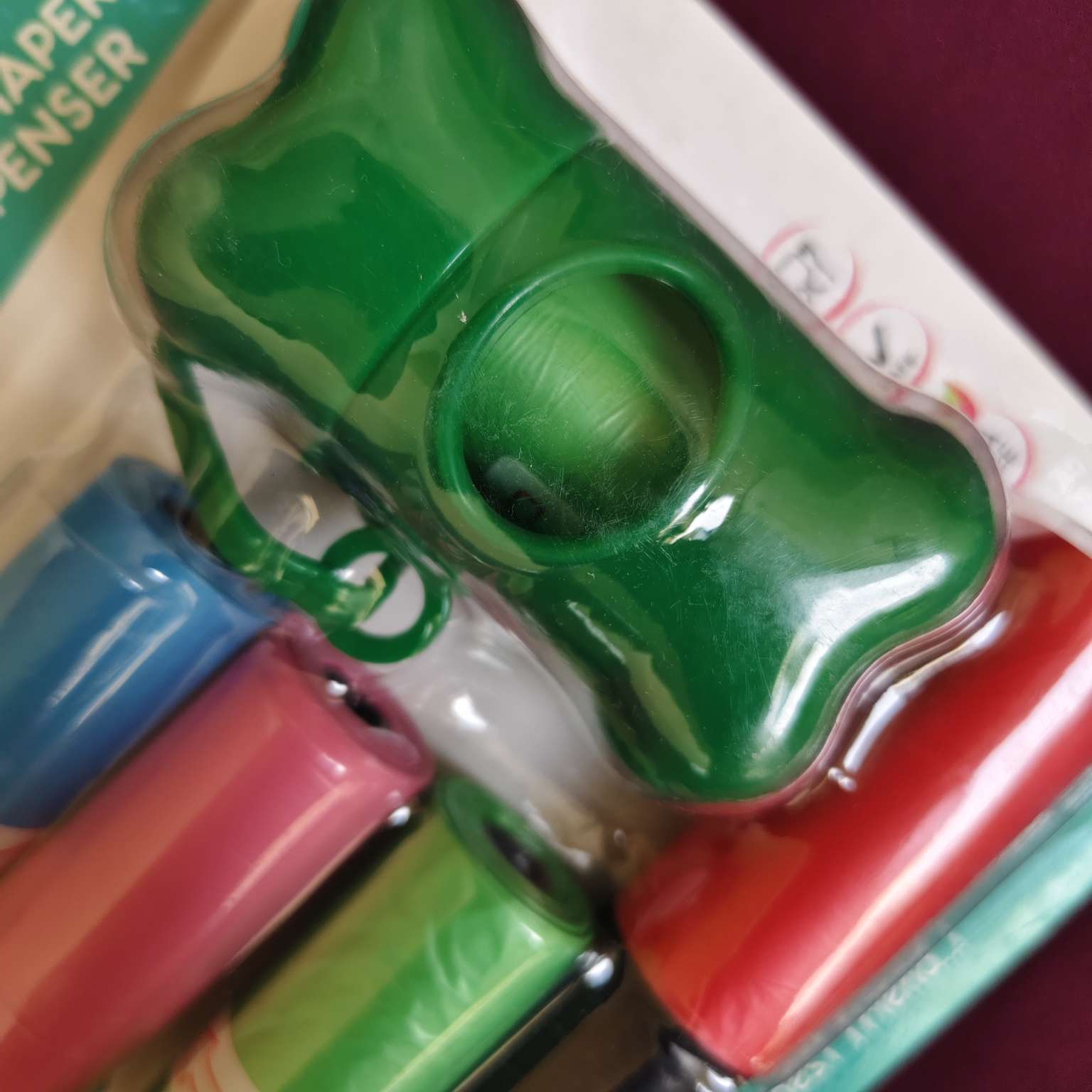 Diaper Bag Dispenser with Refill Rolls Pakistan green