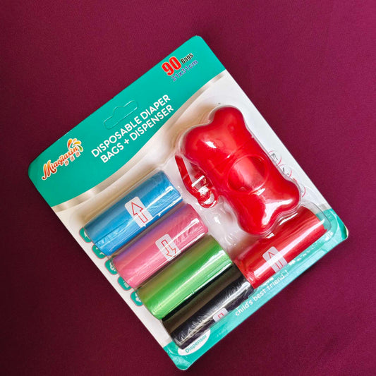 Diaper Bag Dispenser with Refill Rolls Pakistan red