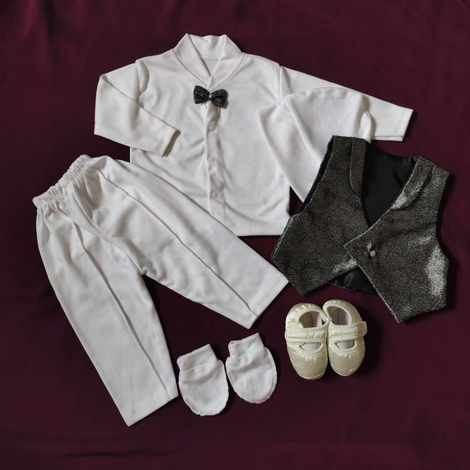 Elegant Newborn Wasicot Set (11)