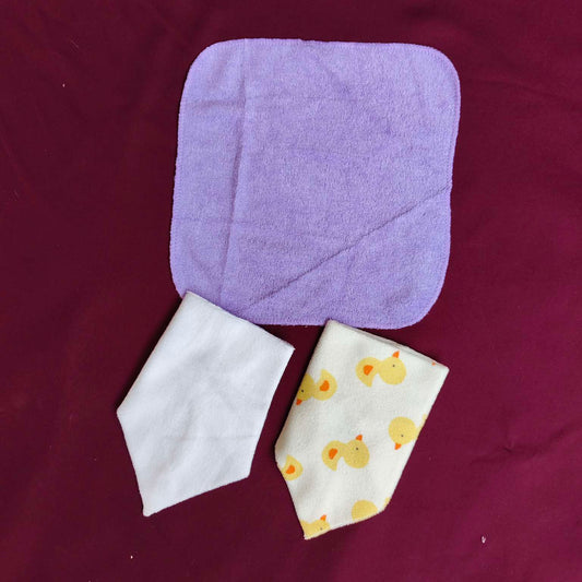 Face towels pack of 3 ducks