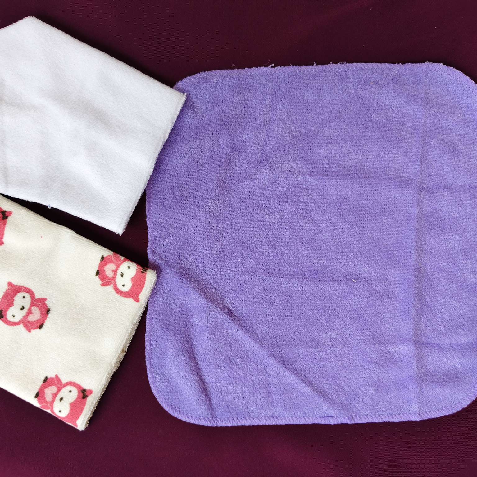 Face towels pack of 3 kitty