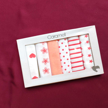 Face towels pack of 6 peach
