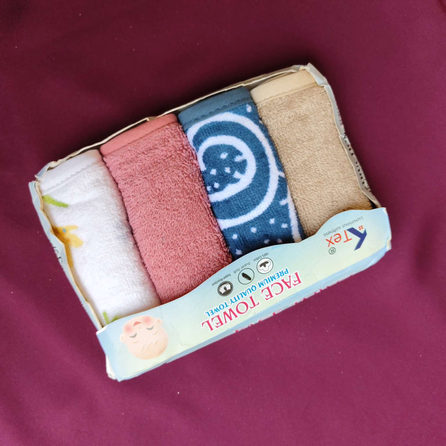 Face towels pack of4