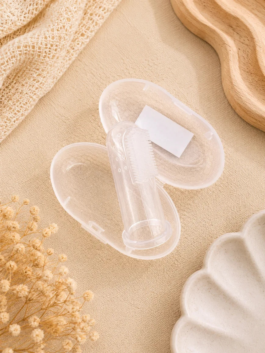 Silicone Finger Toothbrush with Storage Box