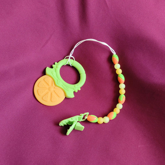 Teether with chain