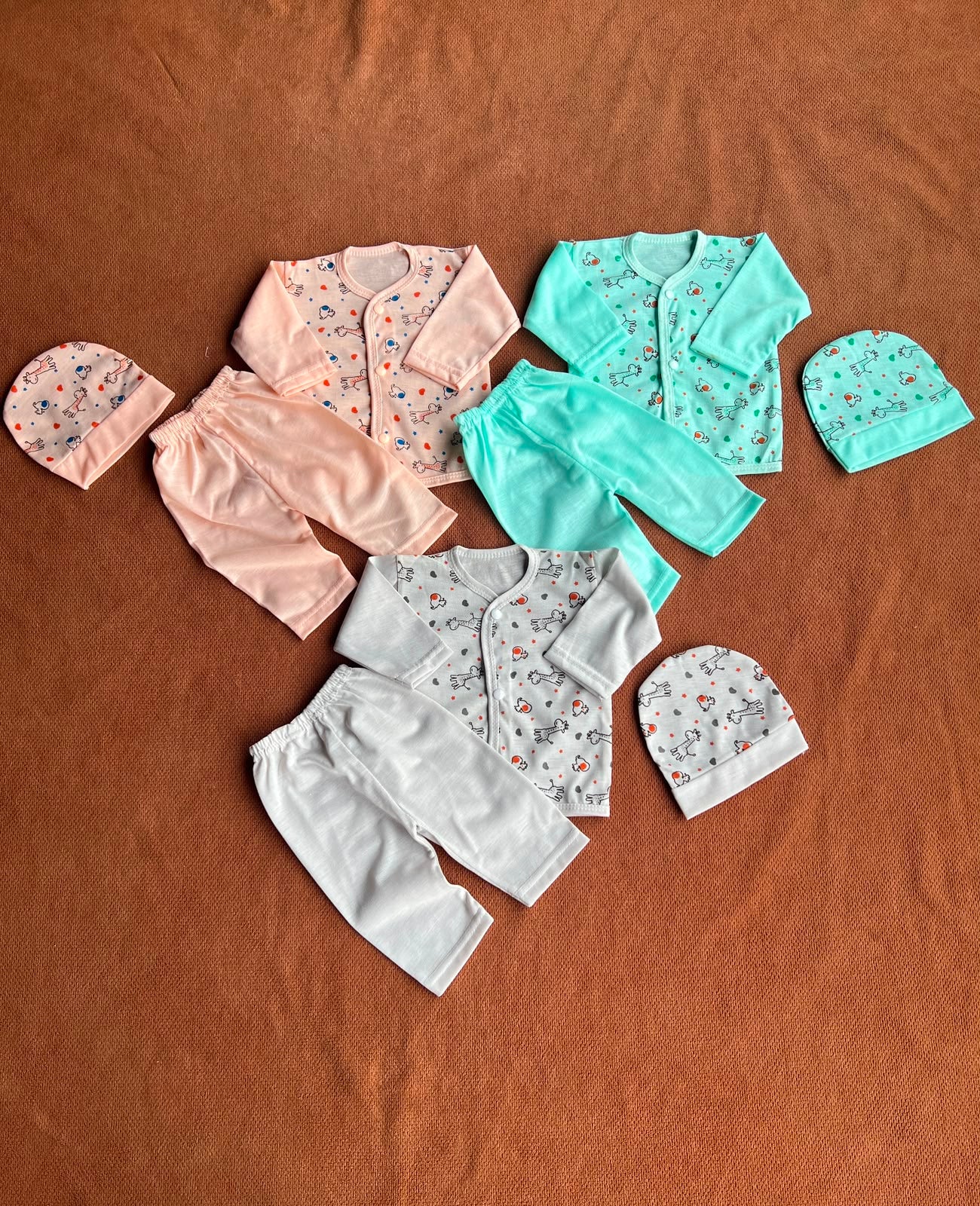 Pack of 3 Newborn Jabla Dress Set