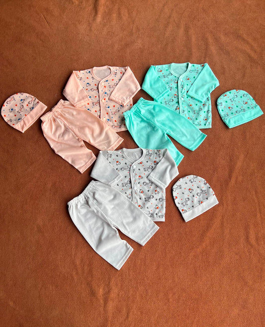 Pack of 3 Newborn Jabla Dress Set