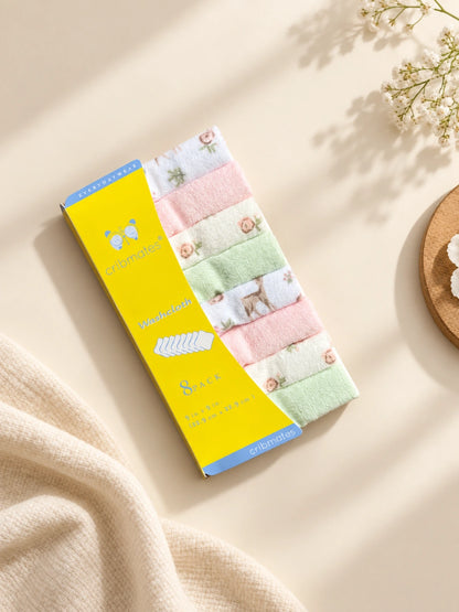 Baby Face Towel Pack of 8 | Soft Baby Washcloths