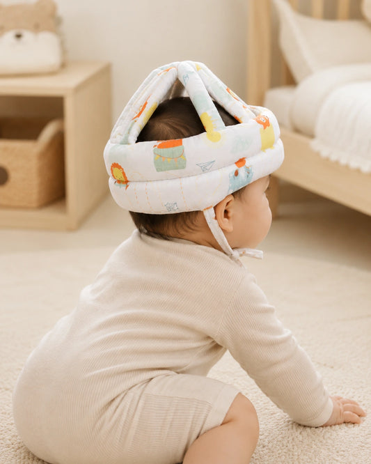 Kids Essentials Baby Head Protection Cap - Soft Safety Helmet