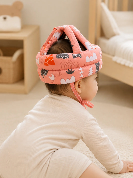 Kids Essentials Baby Head Protection Cap - Soft Safety Helmet